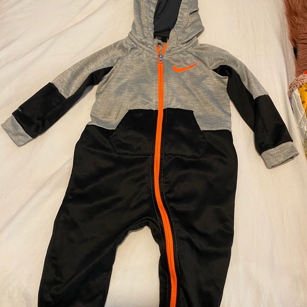 Nike full zip romper